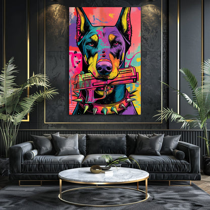 TABLEAU CHIEN GANGSTER