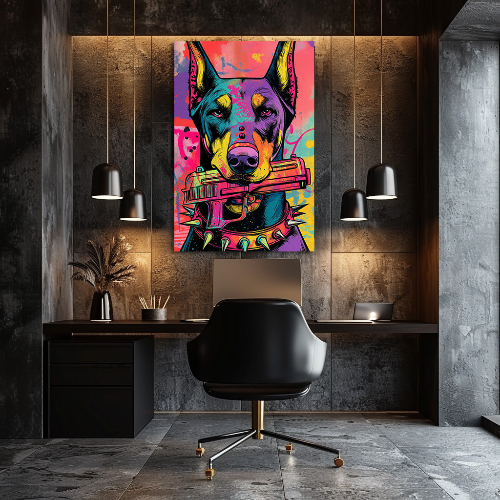 TABLEAU CHIEN GANGSTER