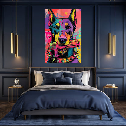 TABLEAU CHIEN GANGSTER