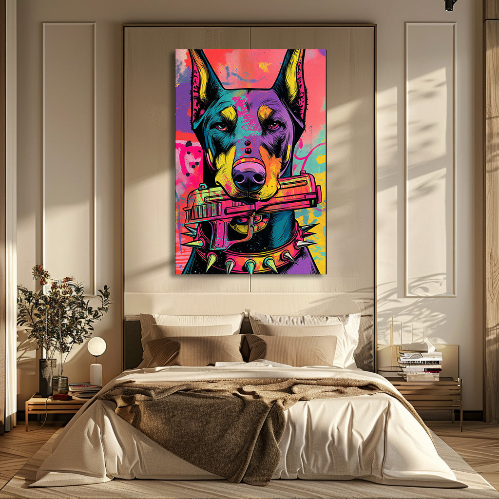 TABLEAU CHIEN GANGSTER