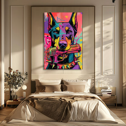 TABLEAU CHIEN GANGSTER