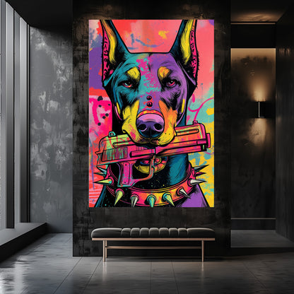 TABLEAU CHIEN GANGSTER