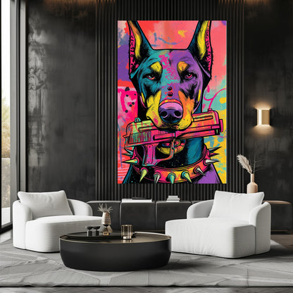 TABLEAU CHIEN GANGSTER