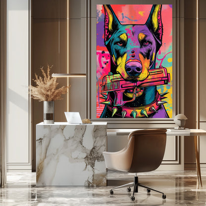 TABLEAU CHIEN GANGSTER