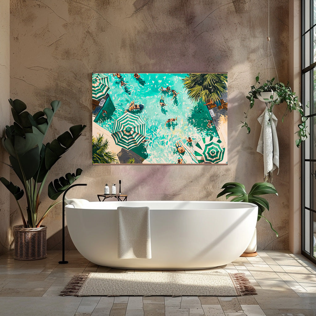 TABLEAU PISCINE SAINT-TROPEZ