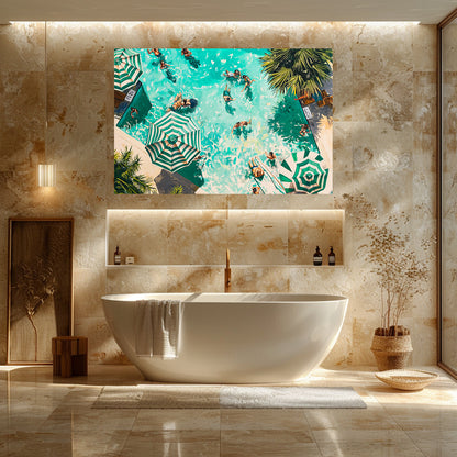 TABLEAU PISCINE SAINT-TROPEZ