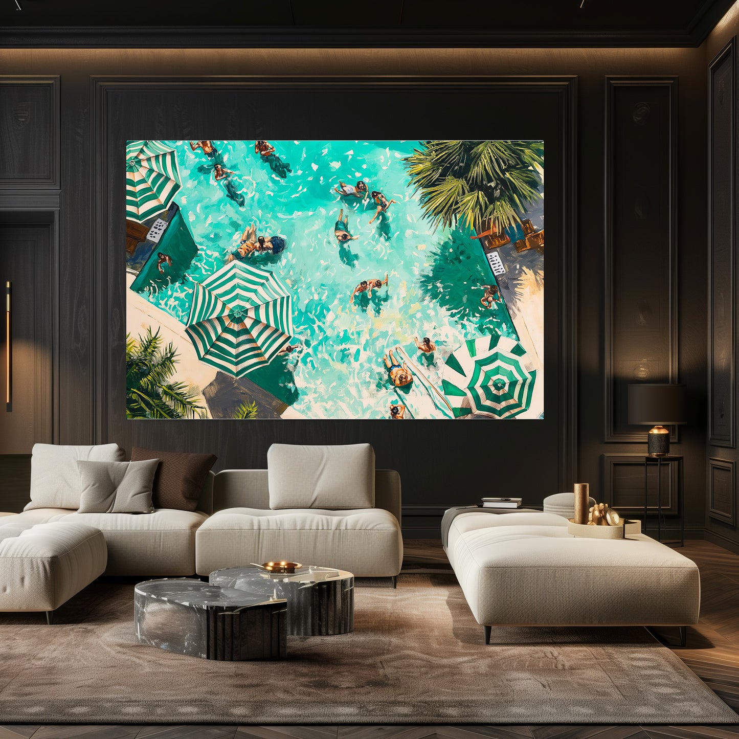 TABLEAU PISCINE SAINT-TROPEZ