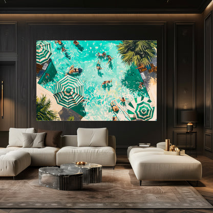 TABLEAU PISCINE SAINT-TROPEZ