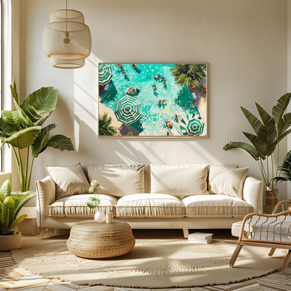 TABLEAU PISCINE SAINT-TROPEZ