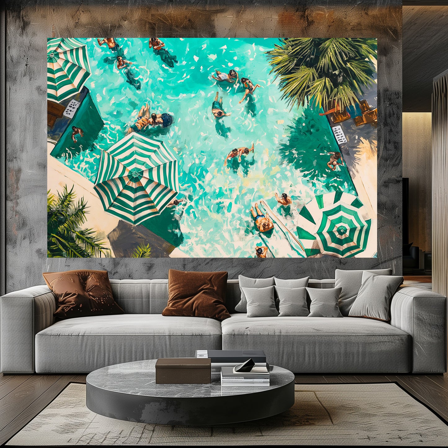 TABLEAU PISCINE SAINT-TROPEZ