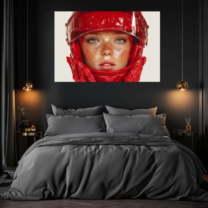 TABLEAU FEMME PILOTE RÉALISTE