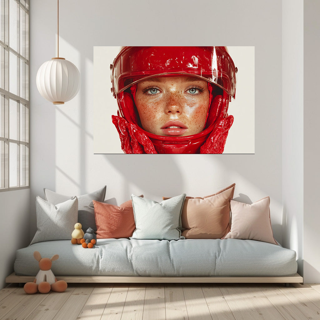 TABLEAU FEMME PILOTE RÉALISTE