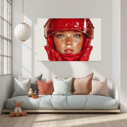 TABLEAU FEMME PILOTE RÉALISTE