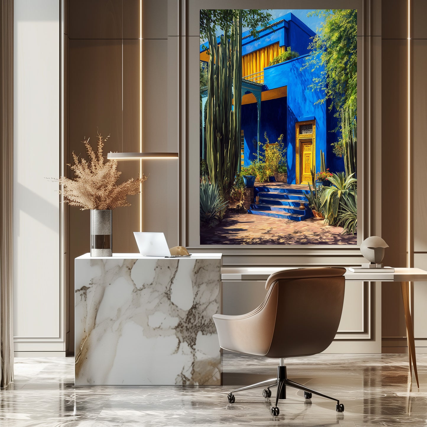 TABLEAU JARDIN MAJORELLE MAROC