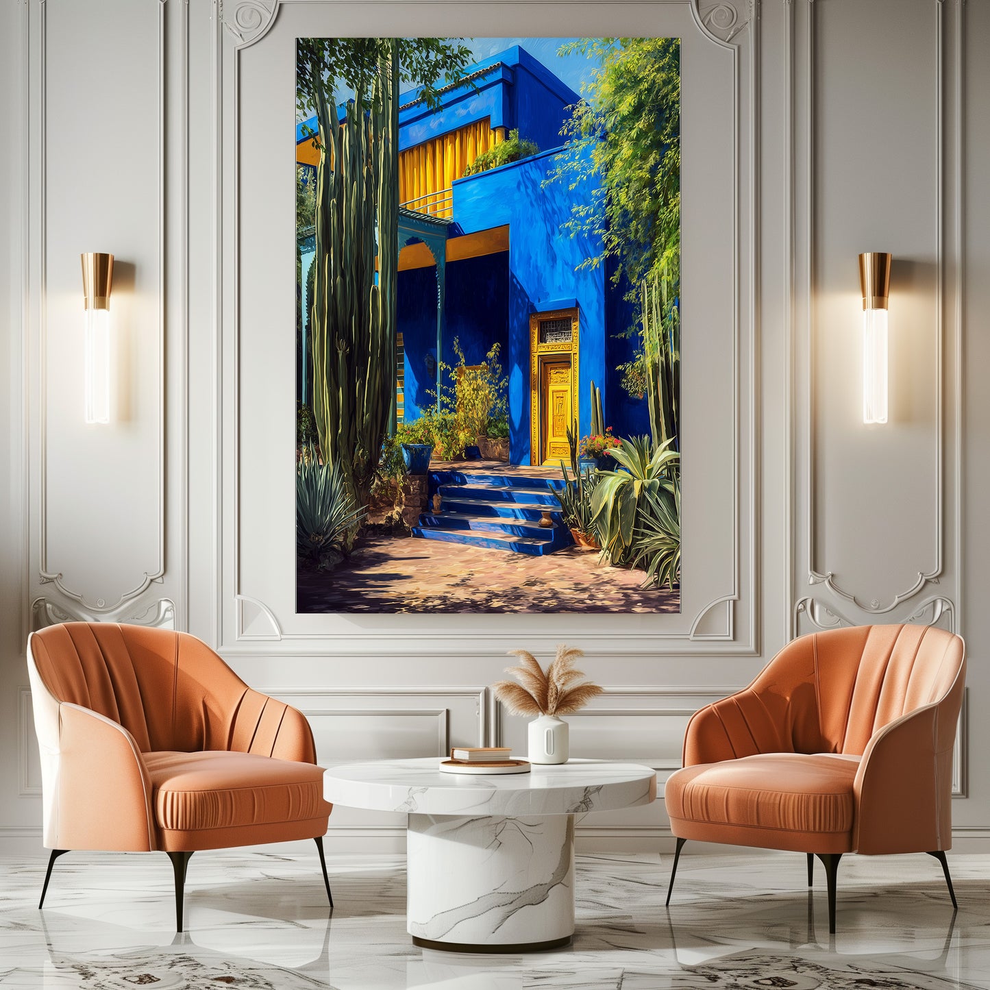 TABLEAU JARDIN MAJORELLE MAROC