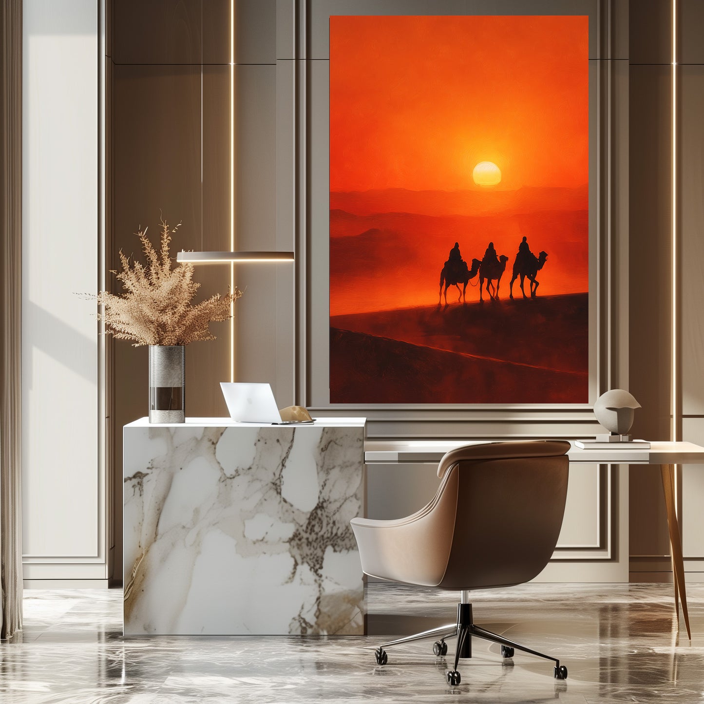 TABLEAU DÉSERT SUNSET