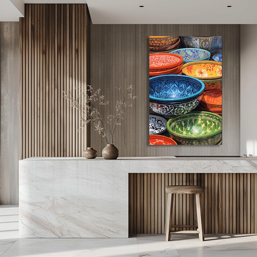 TABLEAU BOLS CÉRAMIQUE