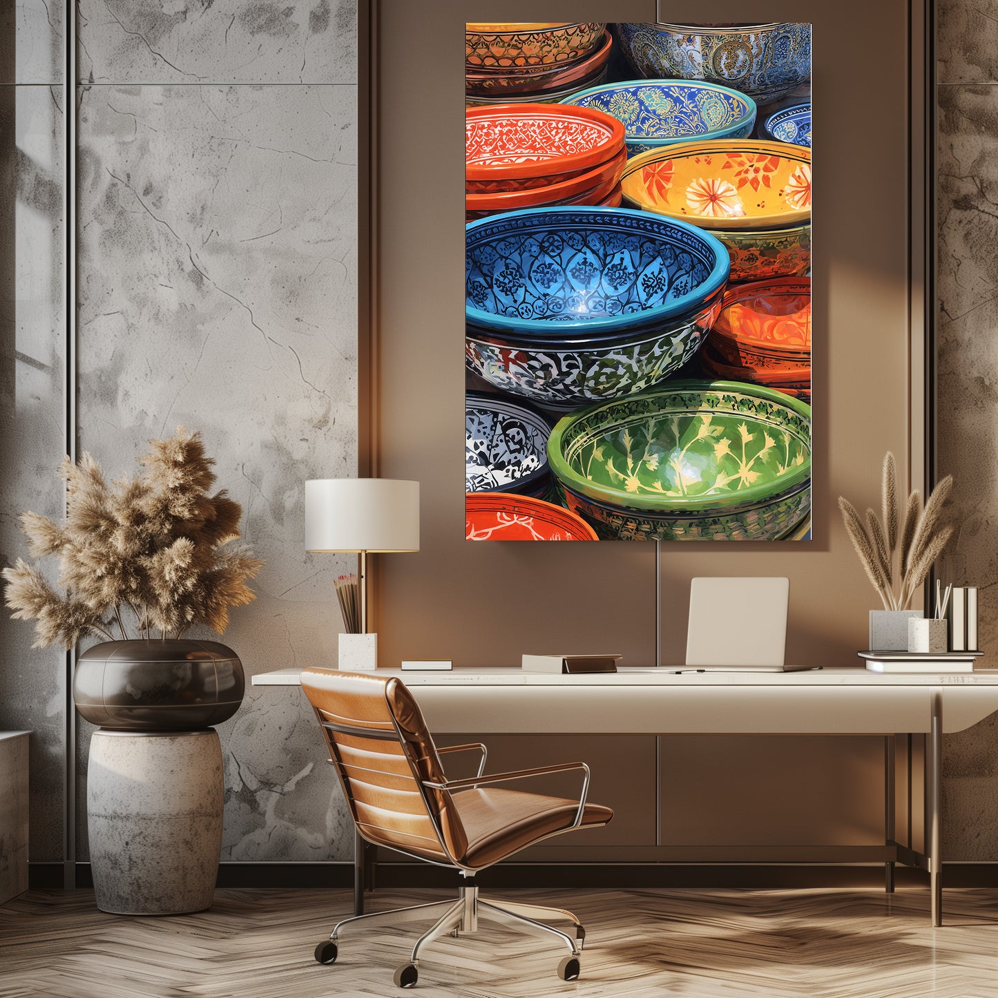 TABLEAU BOLS CÉRAMIQUE