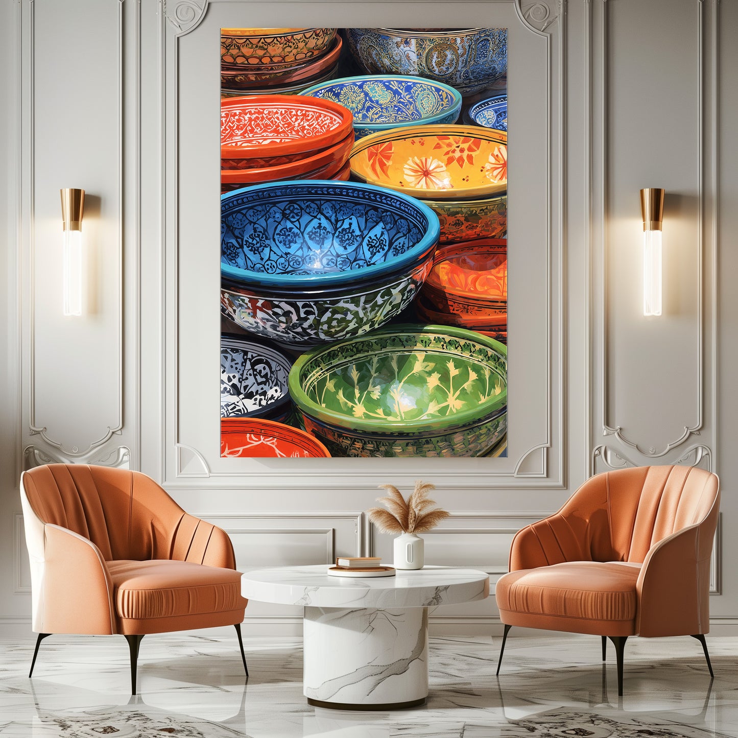 TABLEAU BOLS CÉRAMIQUE