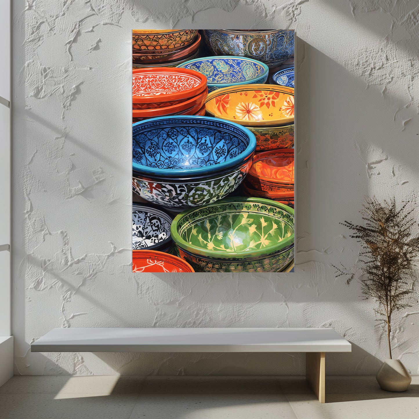 TABLEAU BOLS CÉRAMIQUE