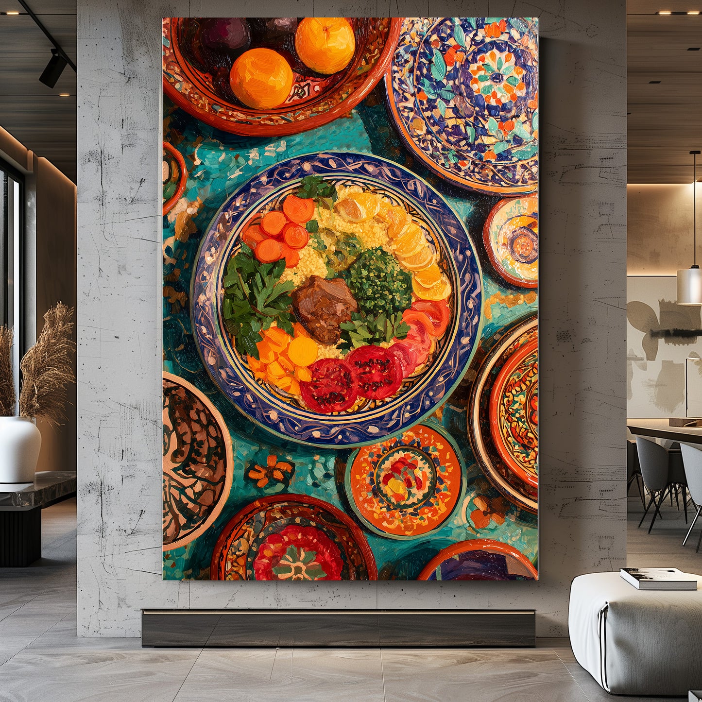 TABLEAU COUSCOUS MAROCAIN