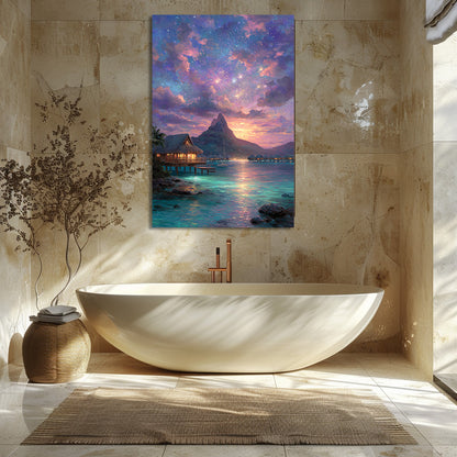 TABLEAU POLYNÉSIE FEU D'ARTIFICE