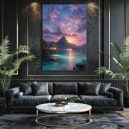 TABLEAU POLYNÉSIE FEU D'ARTIFICE