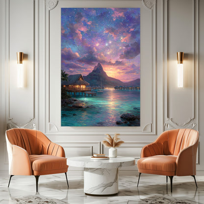 TABLEAU POLYNÉSIE FEU D'ARTIFICE