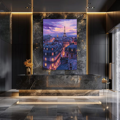 TABLEAU TOIT PARIS SUNSET