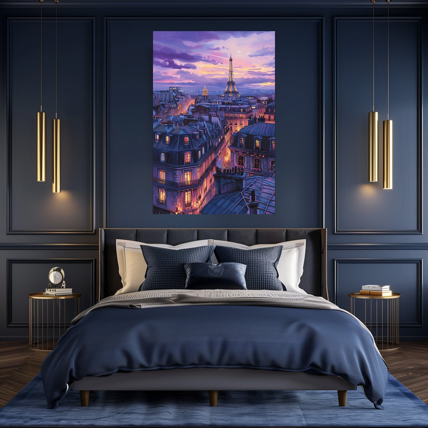 TABLEAU TOIT PARIS SUNSET