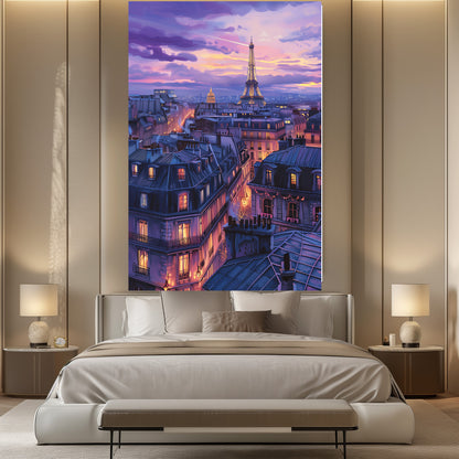 TABLEAU TOIT PARIS SUNSET