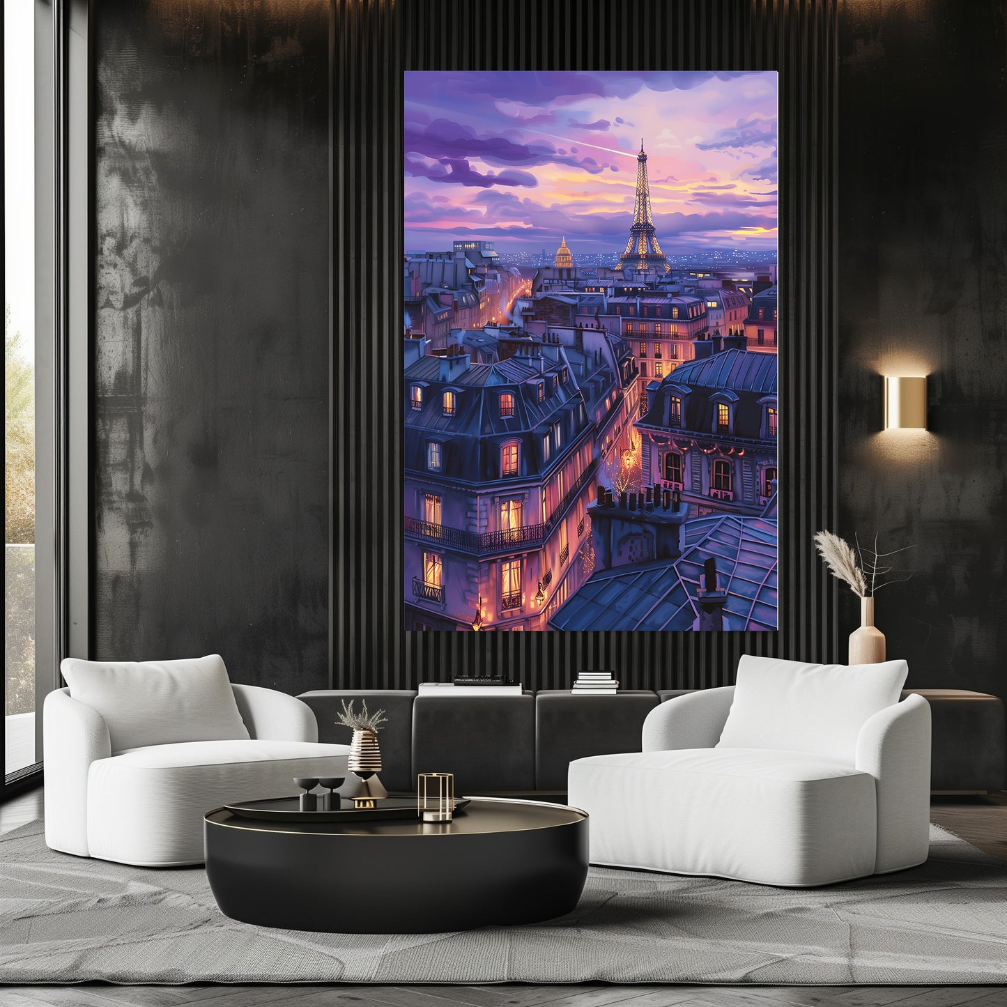 TABLEAU TOIT PARIS SUNSET