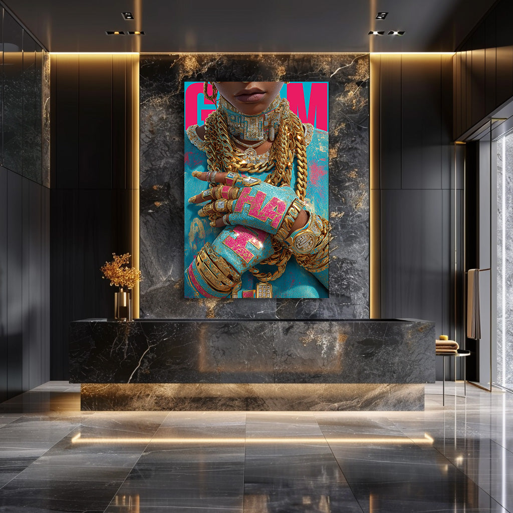 TABLEAU BIJOUX COLORÉS