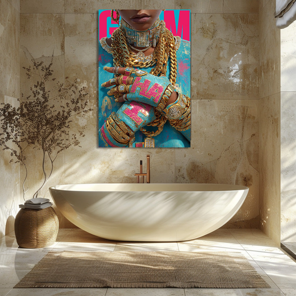 TABLEAU BIJOUX COLORÉS