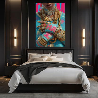 TABLEAU BIJOUX COLORÉS