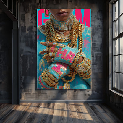 TABLEAU BIJOUX COLORÉS