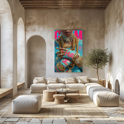 TABLEAU BIJOUX COLORÉS