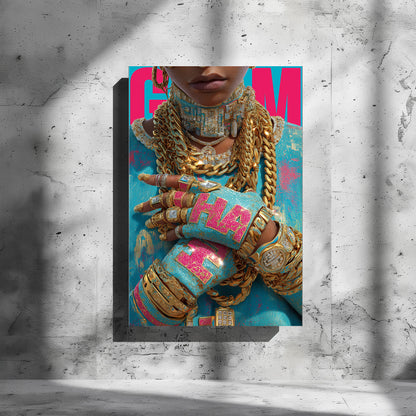 TABLEAU BIJOUX COLORÉS