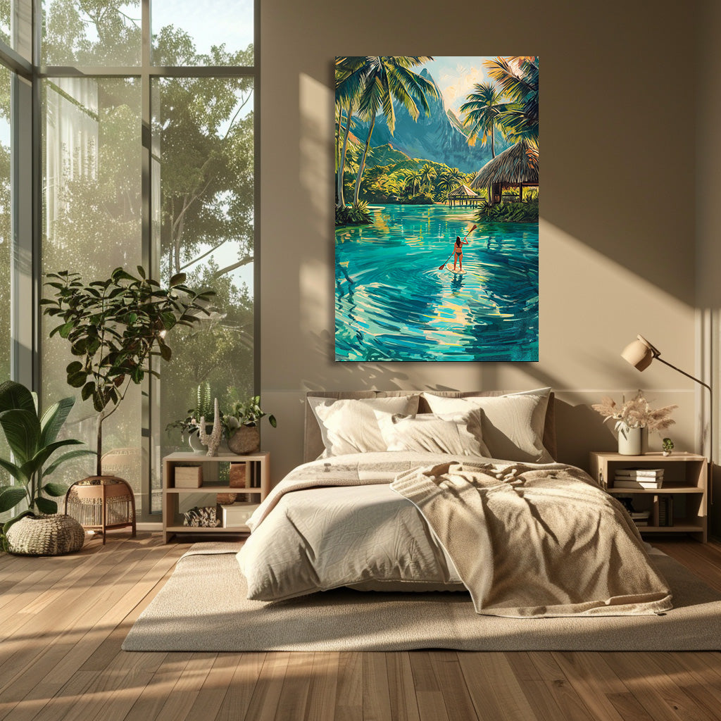 TABLEAU LAGON POLYNÉSIEN