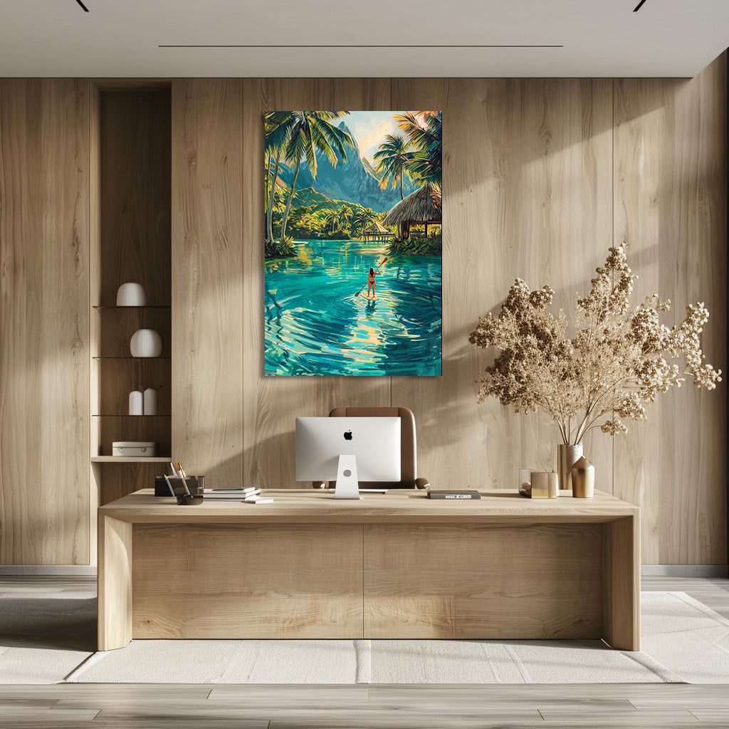 TABLEAU LAGON POLYNÉSIEN