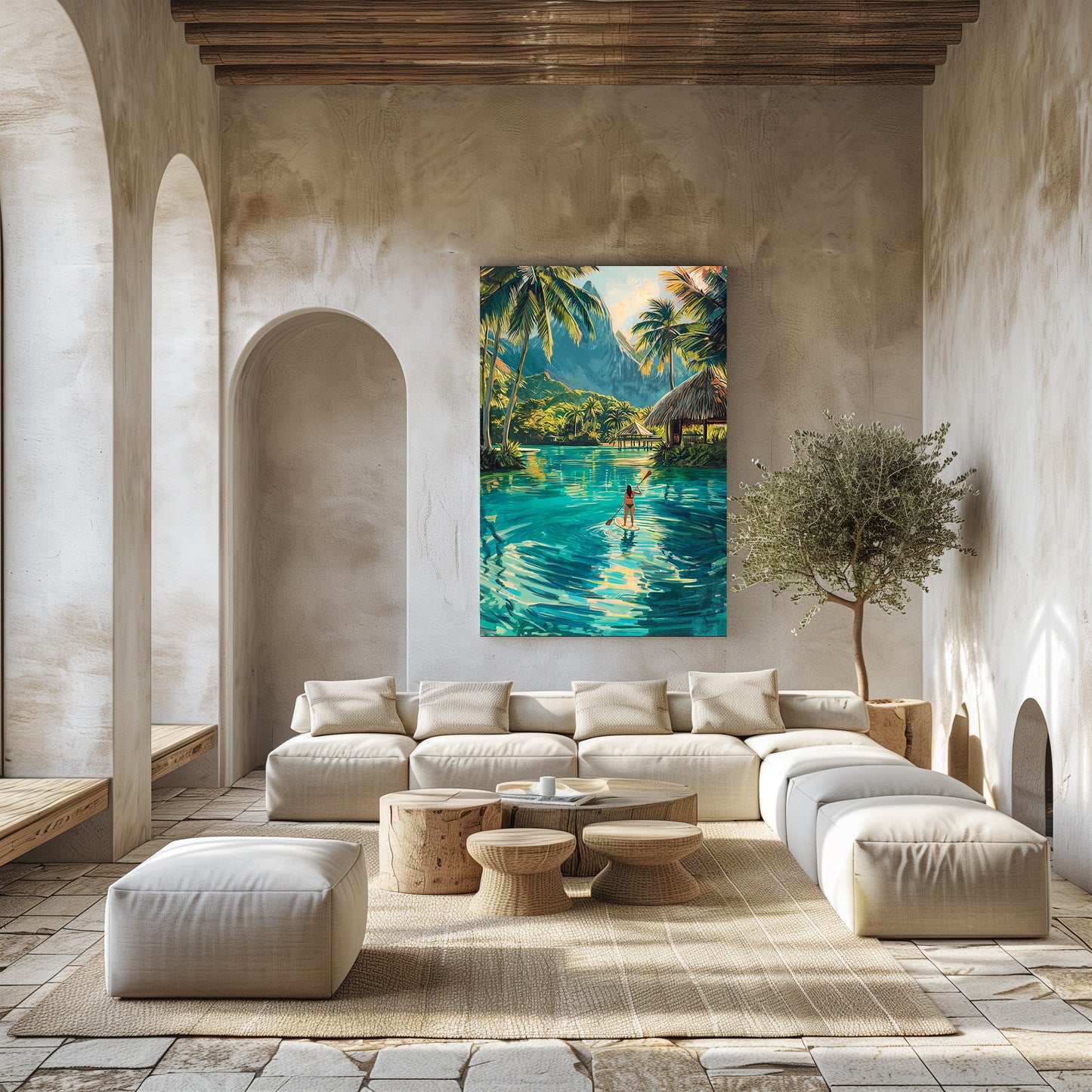 TABLEAU LAGON POLYNÉSIEN