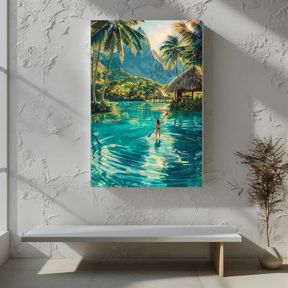 TABLEAU LAGON POLYNÉSIEN