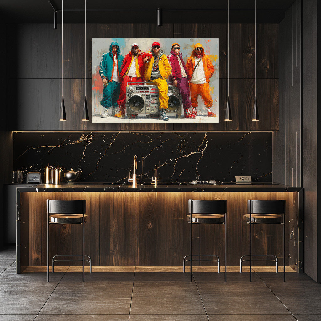 TABLEAU HIP-HOP COLORÉ