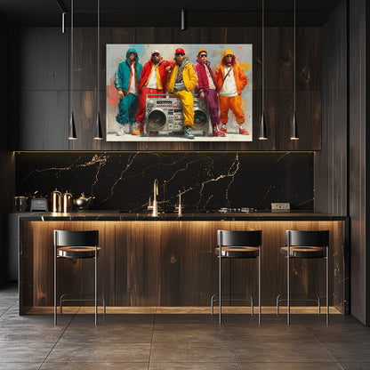 TABLEAU HIP-HOP COLORÉ