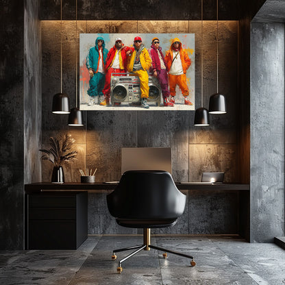 TABLEAU HIP-HOP COLORÉ