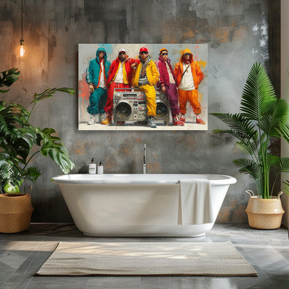 TABLEAU HIP-HOP COLORÉ