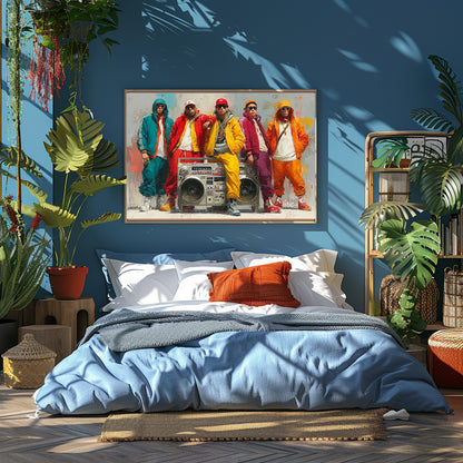 TABLEAU HIP-HOP COLORÉ