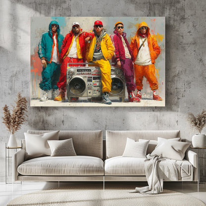 TABLEAU HIP-HOP COLORÉ