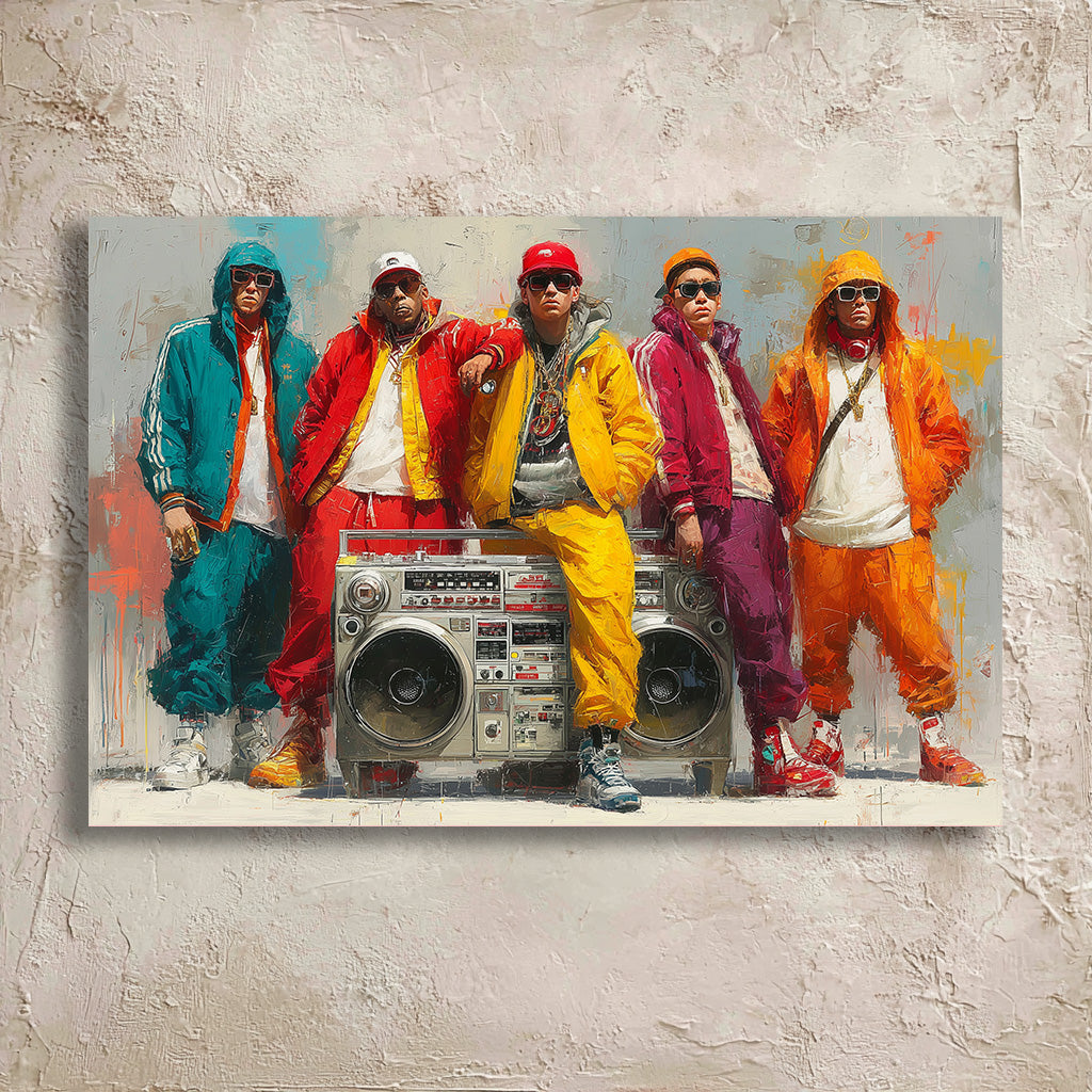 TABLEAU HIP-HOP COLORÉ