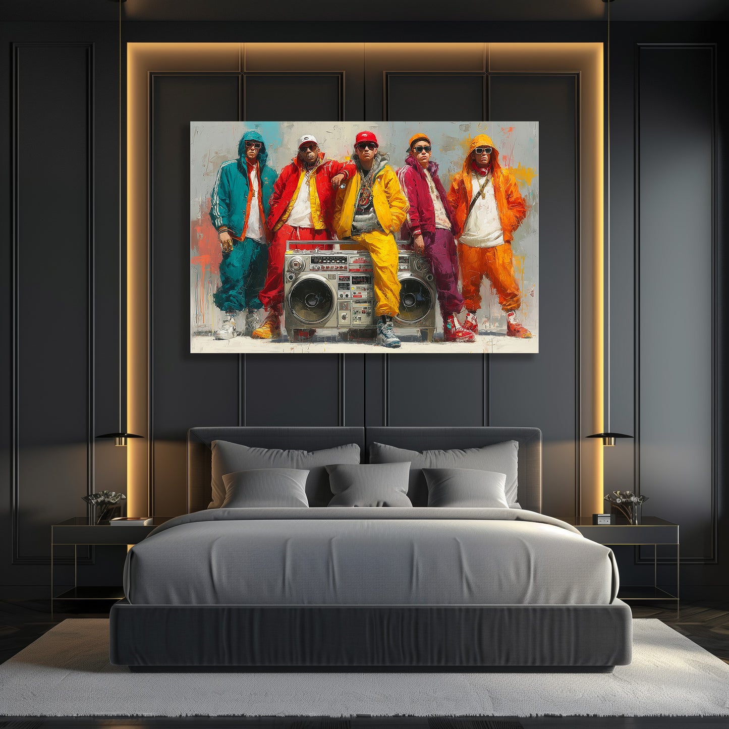 TABLEAU HIP-HOP COLORÉ